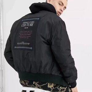 Versace Jeans Couture Printed Padded Reversible Jacket